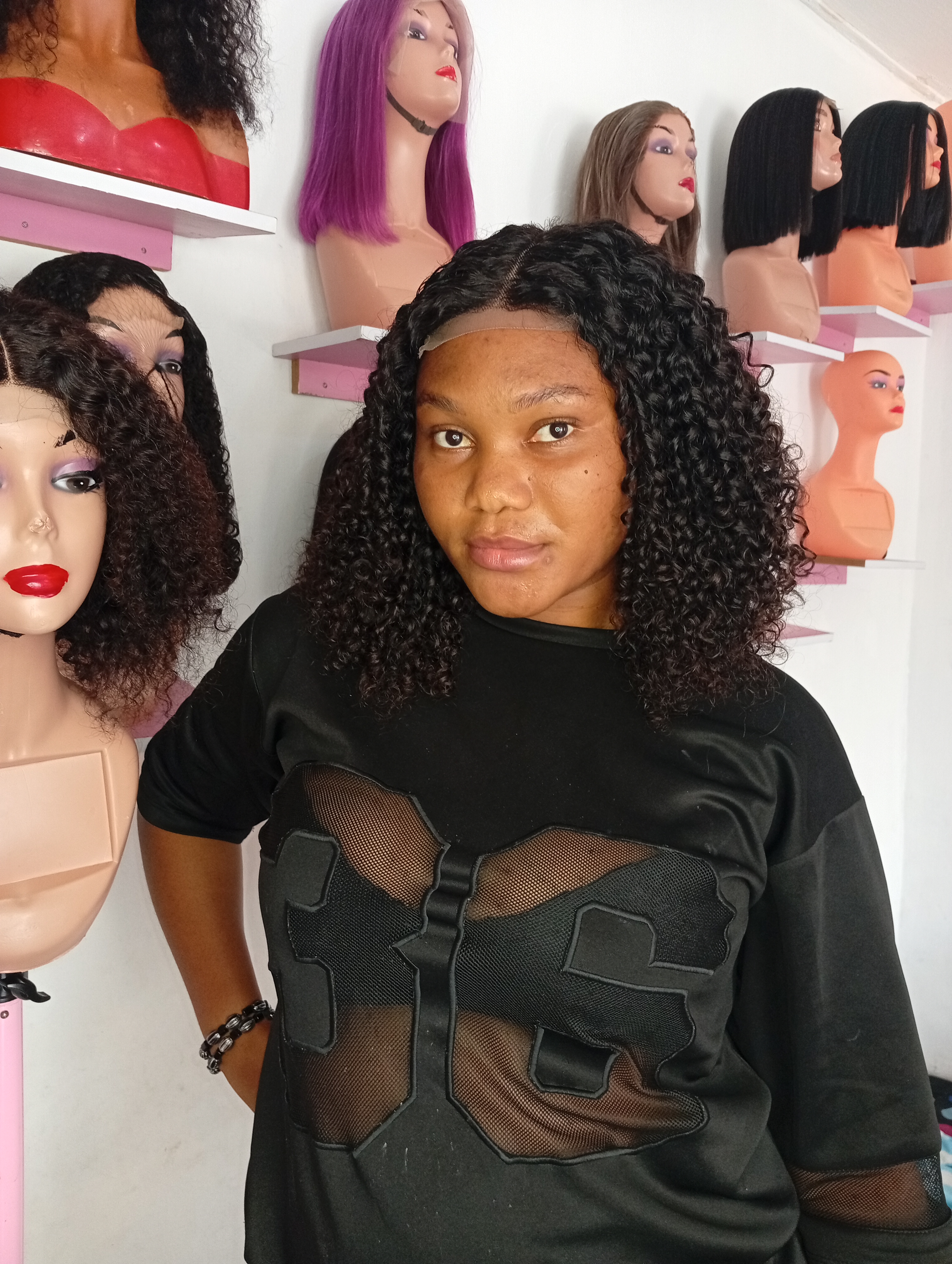 12" pixie curls 💯 virgin human hair wig