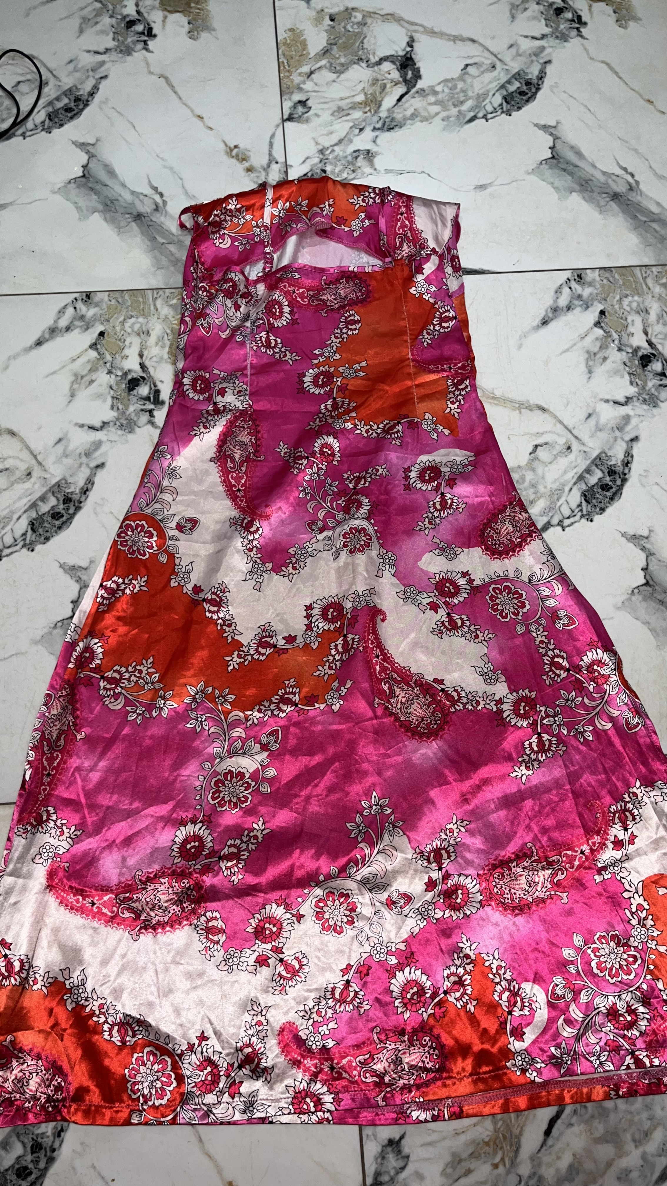 Affordable Sleeveless Satin Dress – Clean Ready to Wear