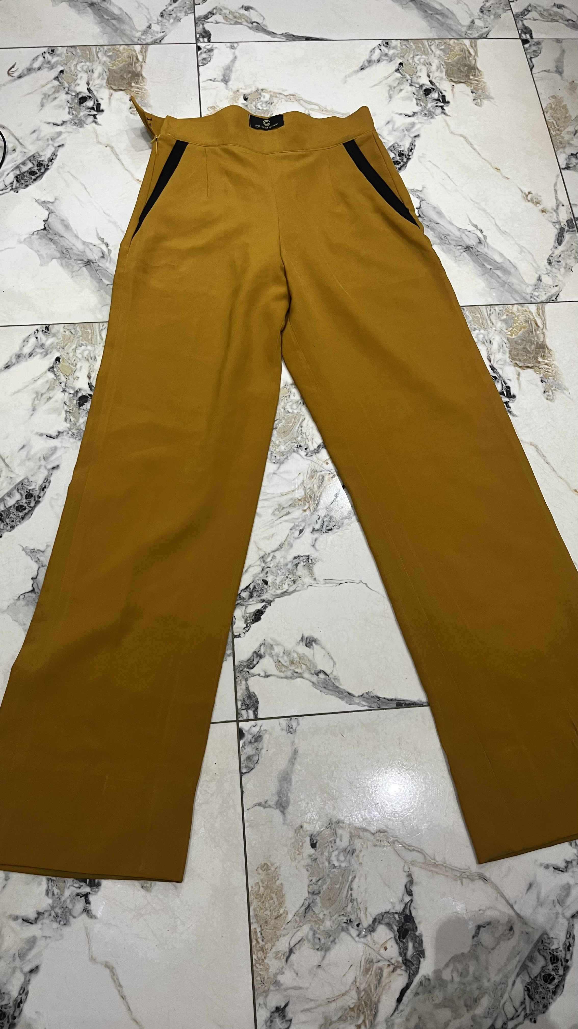Neat High-Waisted Wide-Leg Trousers – Thrift | Office Ready